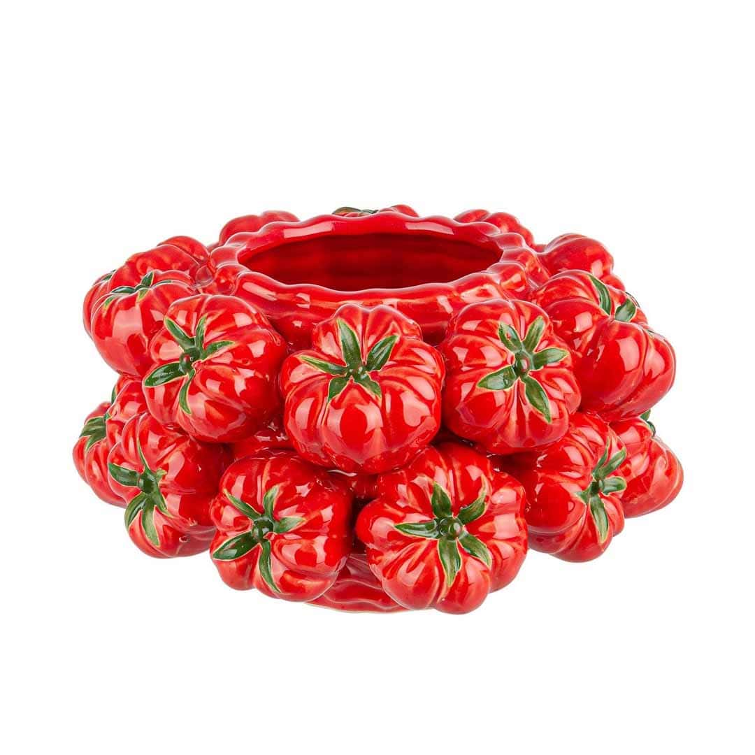 Vaso pomodoro basso