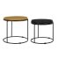 Set tavolini senape nero