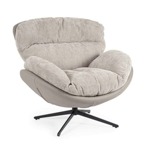 Poltrona relax ADI girevole in tessuto